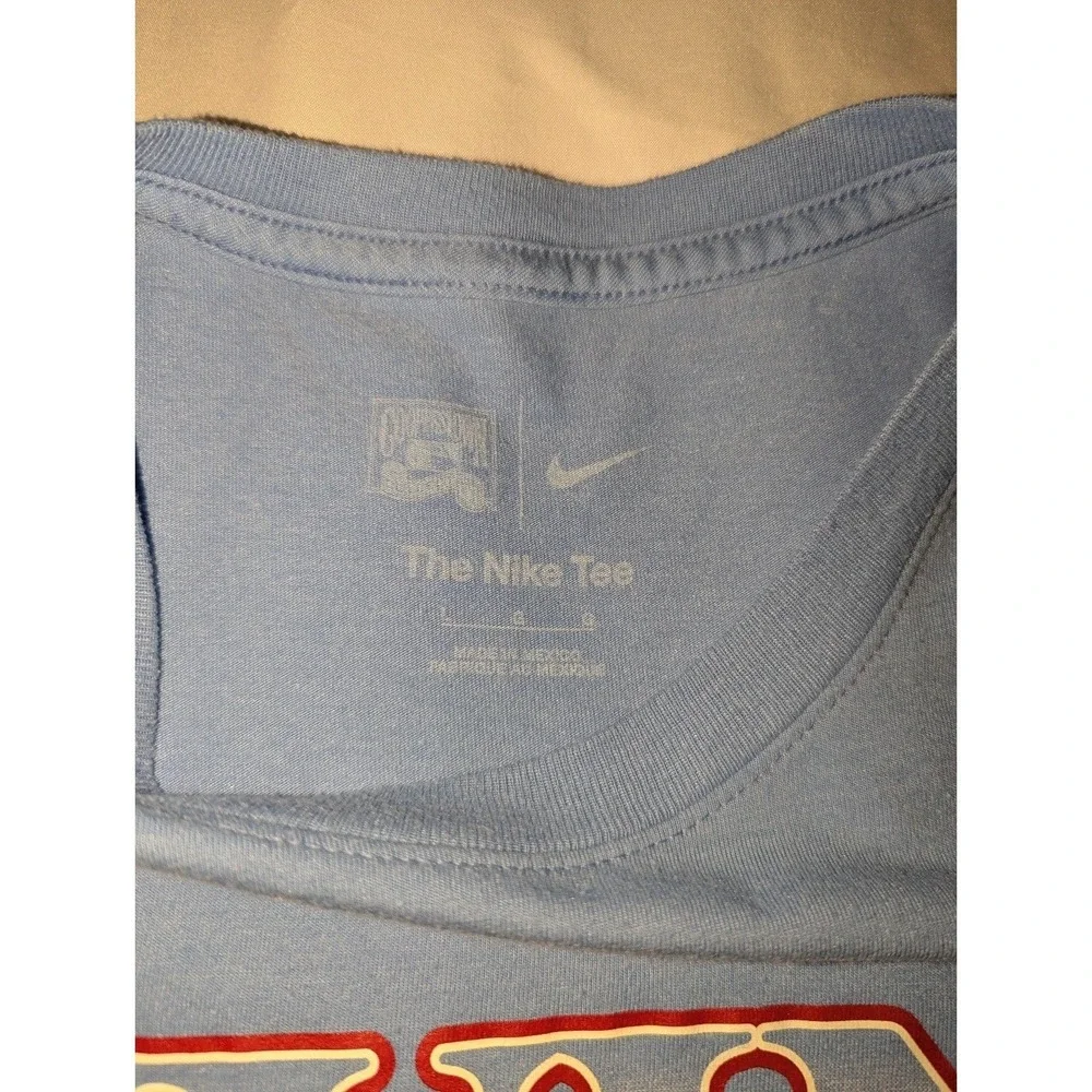 Nike Adult Large Cooperstown Minnesota Twins Light Blue Graphic Short Sleeve Tee